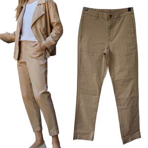 Pact Stretch Twill Denim Slim Pant Khaki Preppy Casual Pockets Size Small New